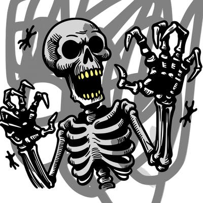 horror skeleton