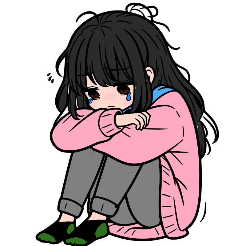 depressed girl