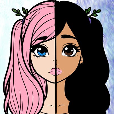 realistic girl split