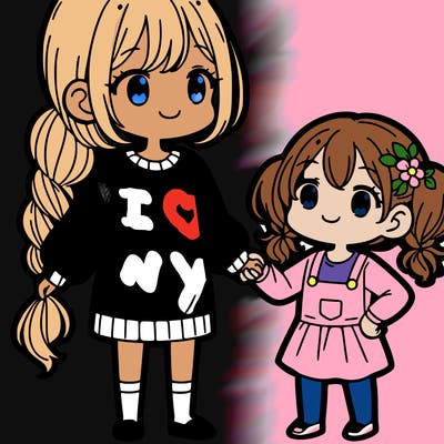 big sister and little sister