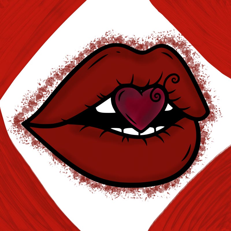 lips cute heart