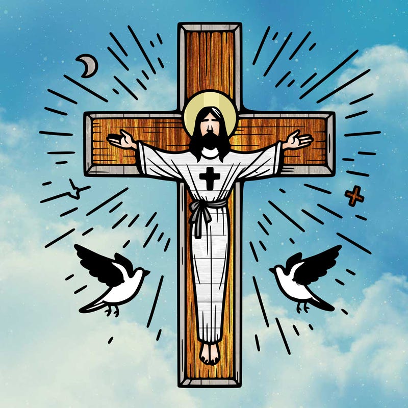 cross with real god
