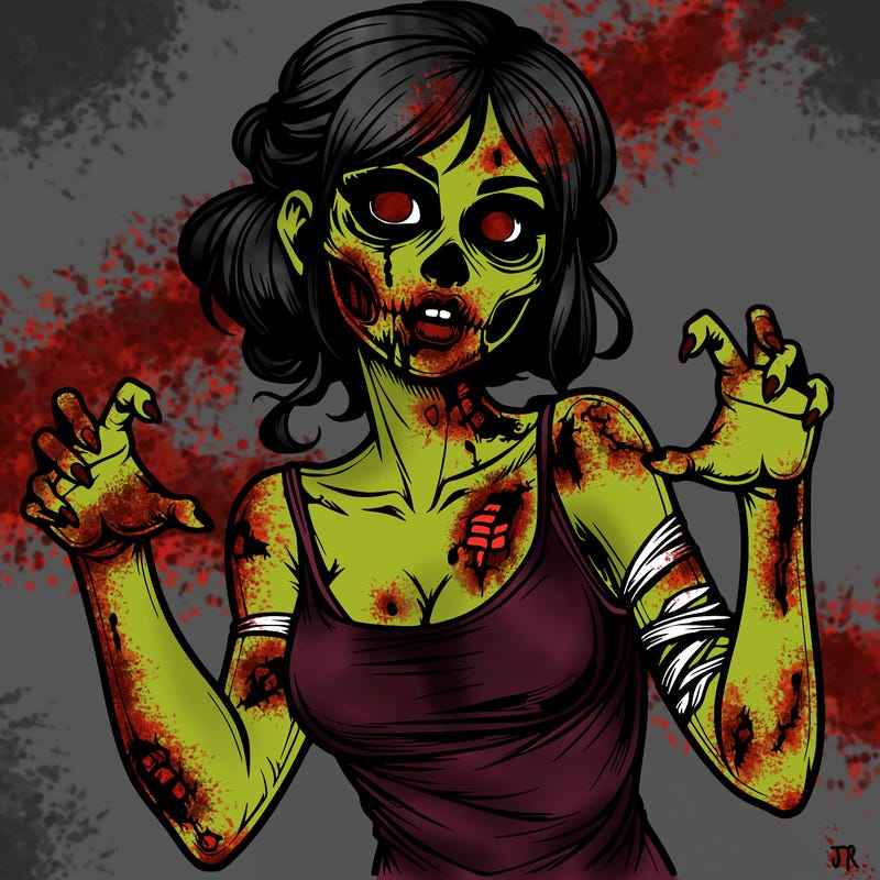 realistic zombie girl