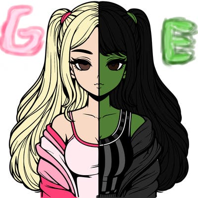 realistic girl split