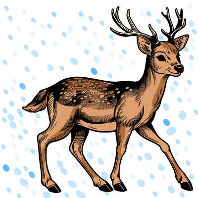 realistic deer