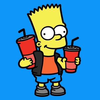 bart with double cup