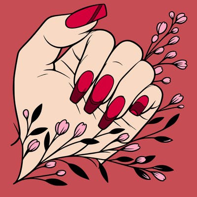 nails with french tip