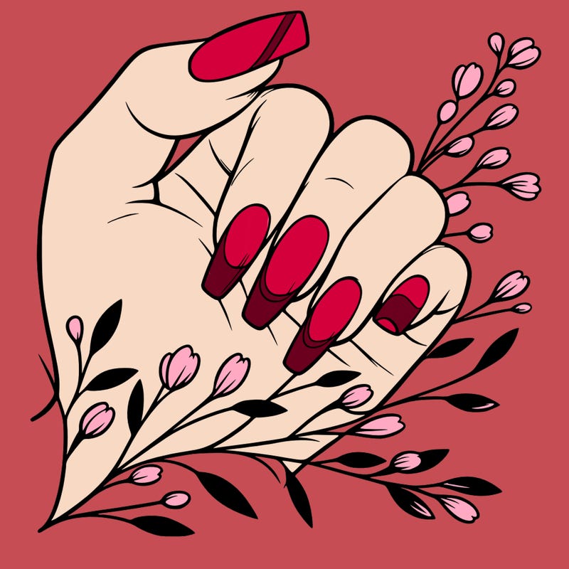 nails with french tip