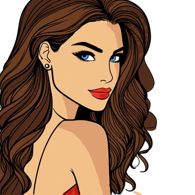 beautiful female fashion model