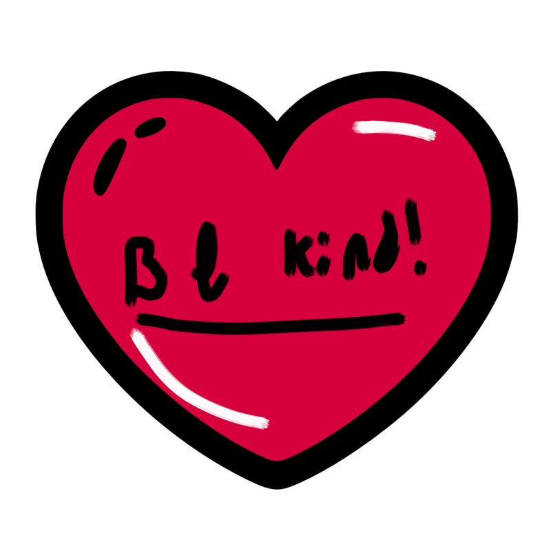 a blank heart