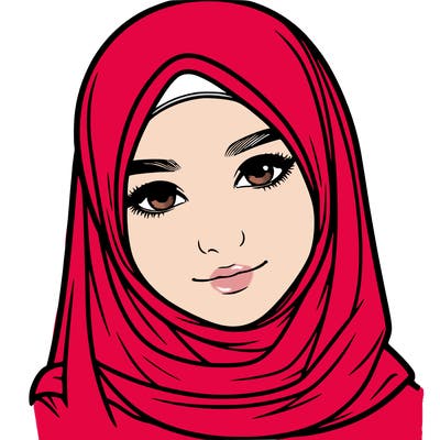 realistic girl with hijap