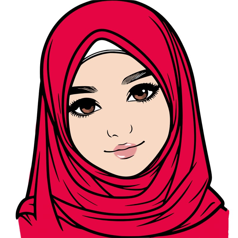 realistic girl with hijap