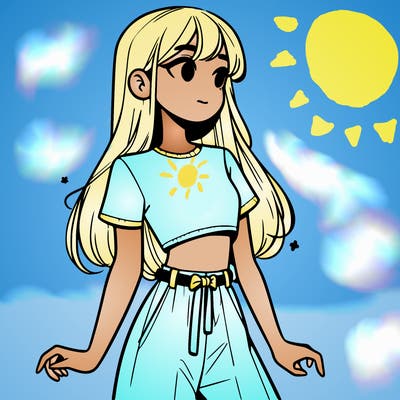 girl in a cute crop top