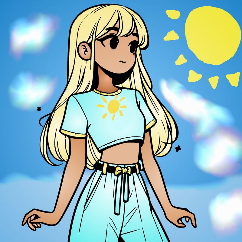 girl in a cute crop top