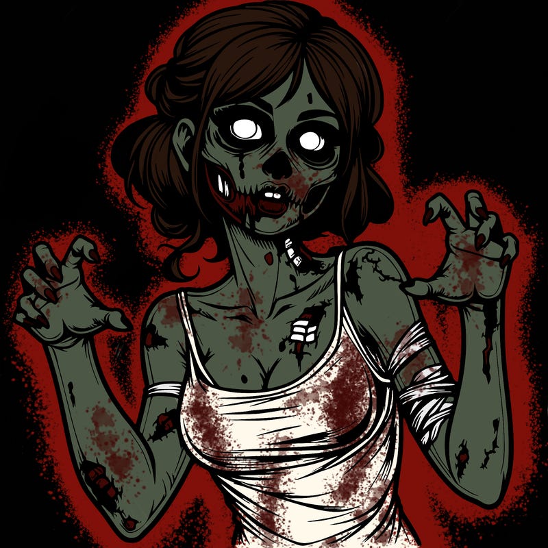 realistic zombie girl