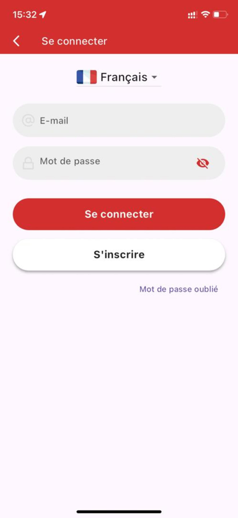KizZy - KizZy app login screen with email and password fields