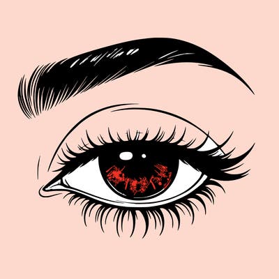 eye closed realistic