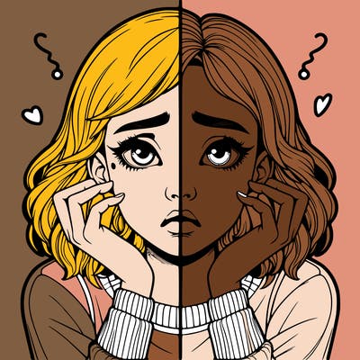 realistic girl split