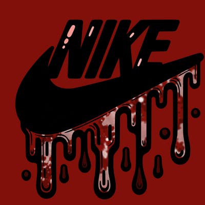dripping nike logo