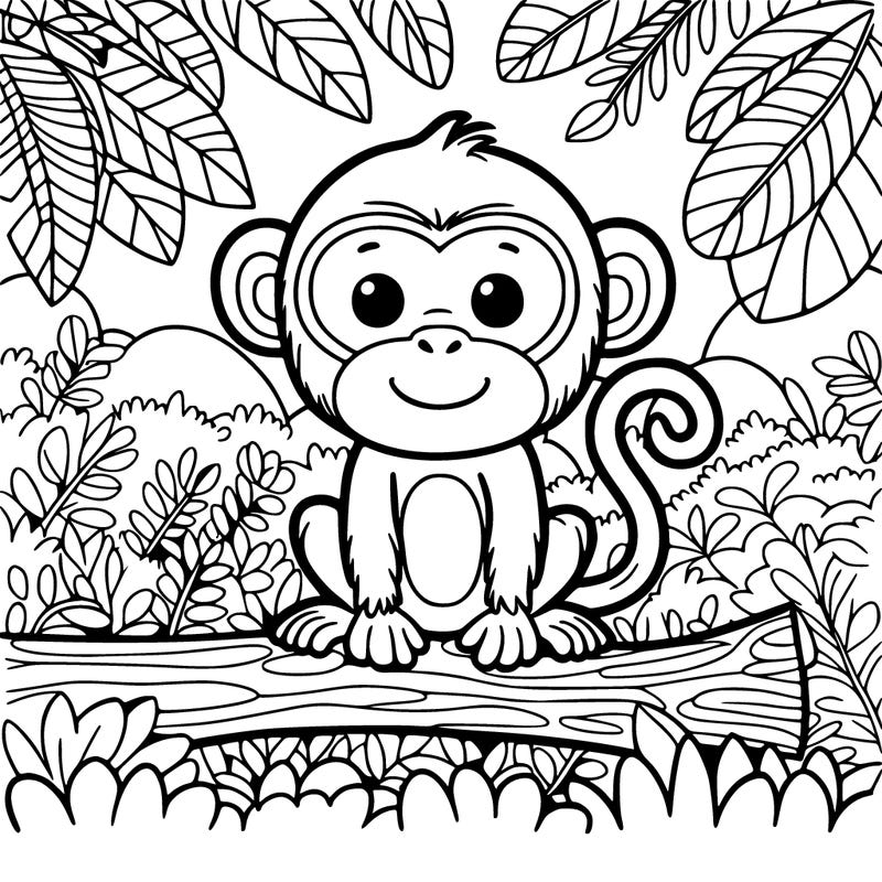 monkey in the jungle