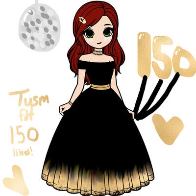 realistic girl in dress