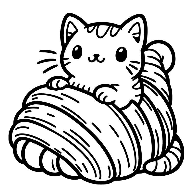 cat in croissant