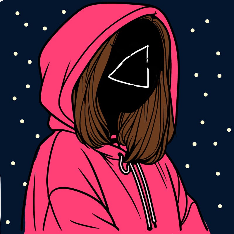 a realistic girl in a hoodie