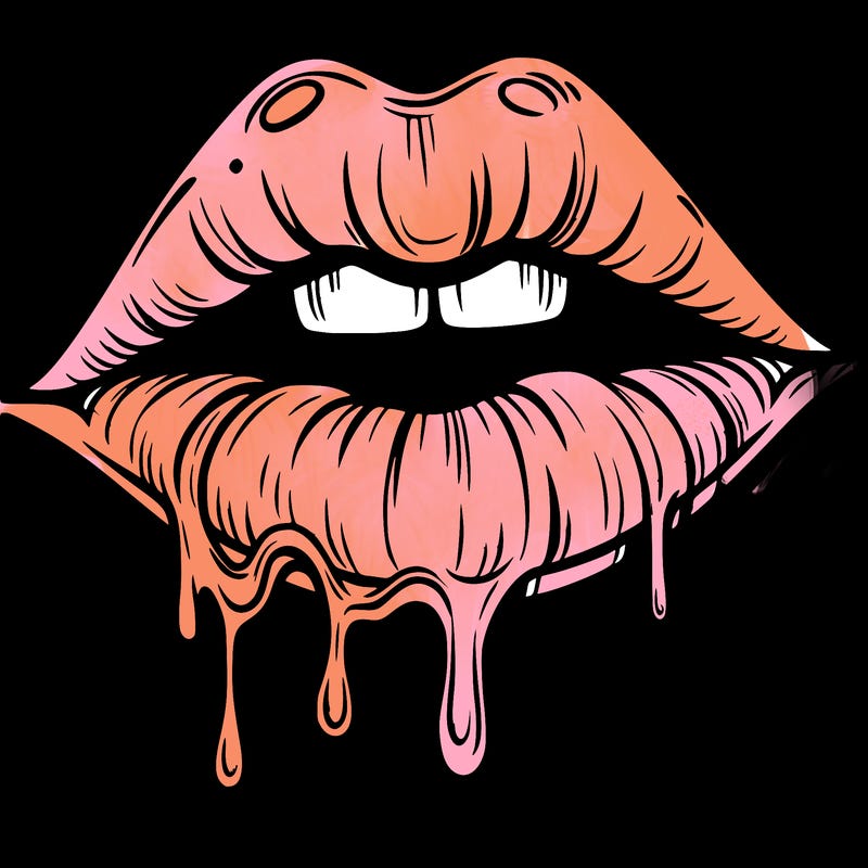 lips that look realistic and drip