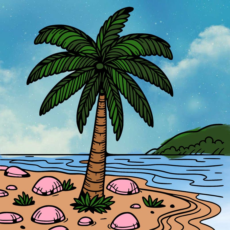 palm tree beach
