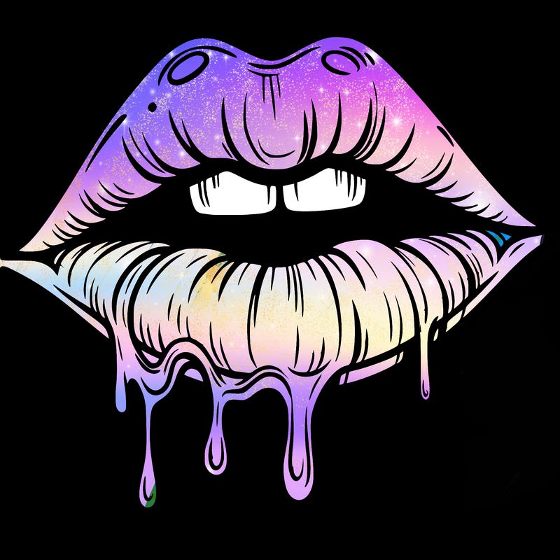 lips that look realistic and drip