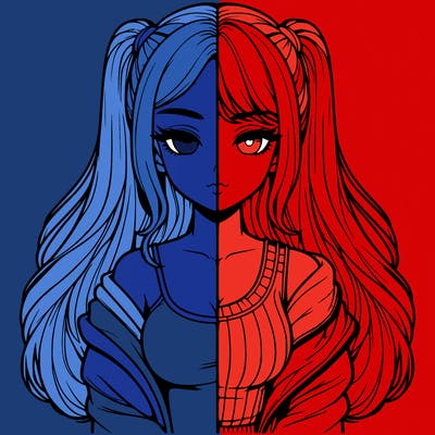 realistic girl split