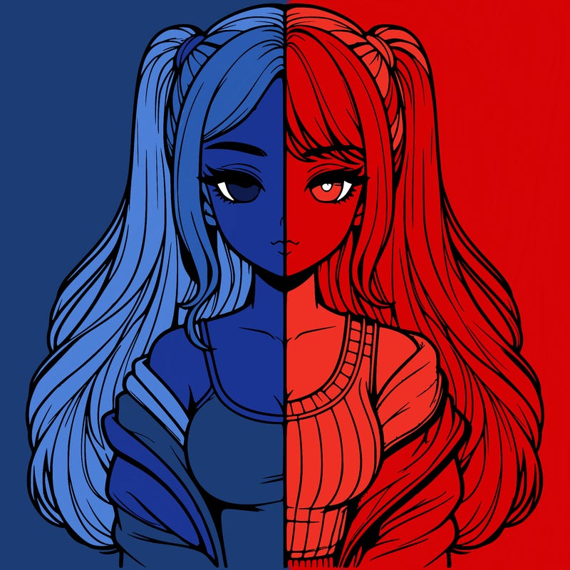 realistic girl split