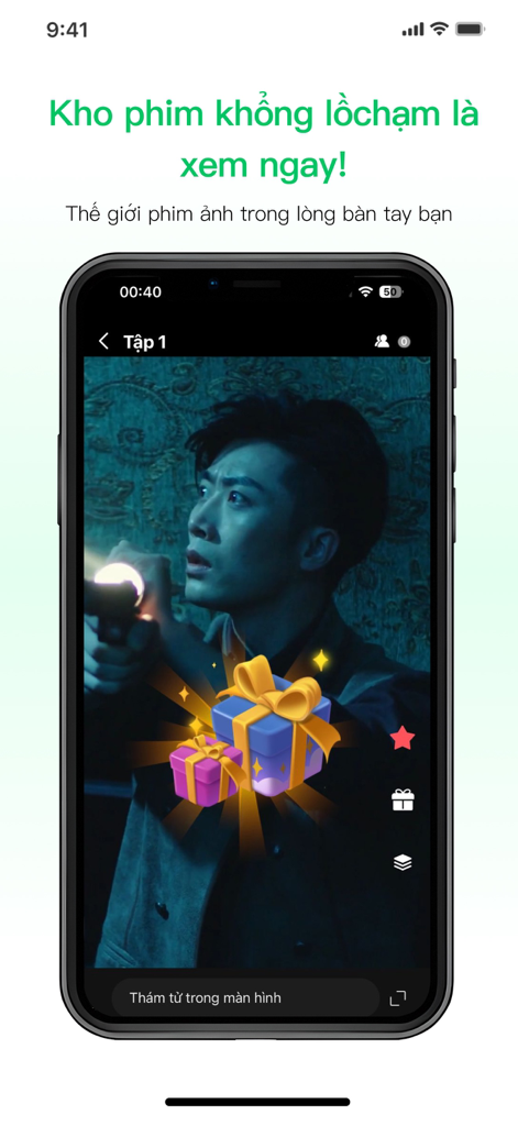 CimeeTV app interface showing vertical short-form drama playback on an iPhone