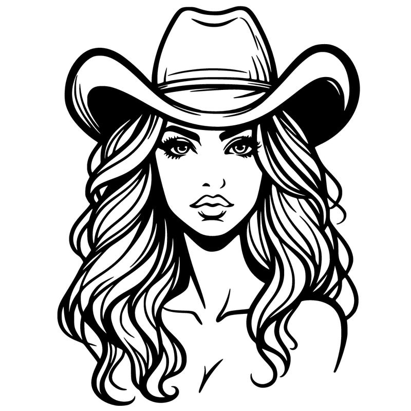 woman with cowboy hat