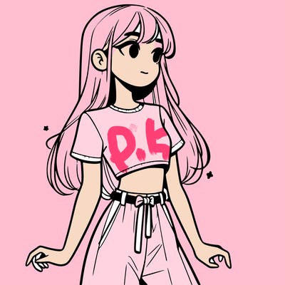 girl in a cute crop top