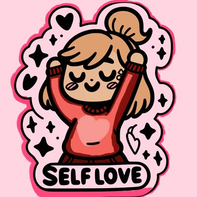 self-love sticker
