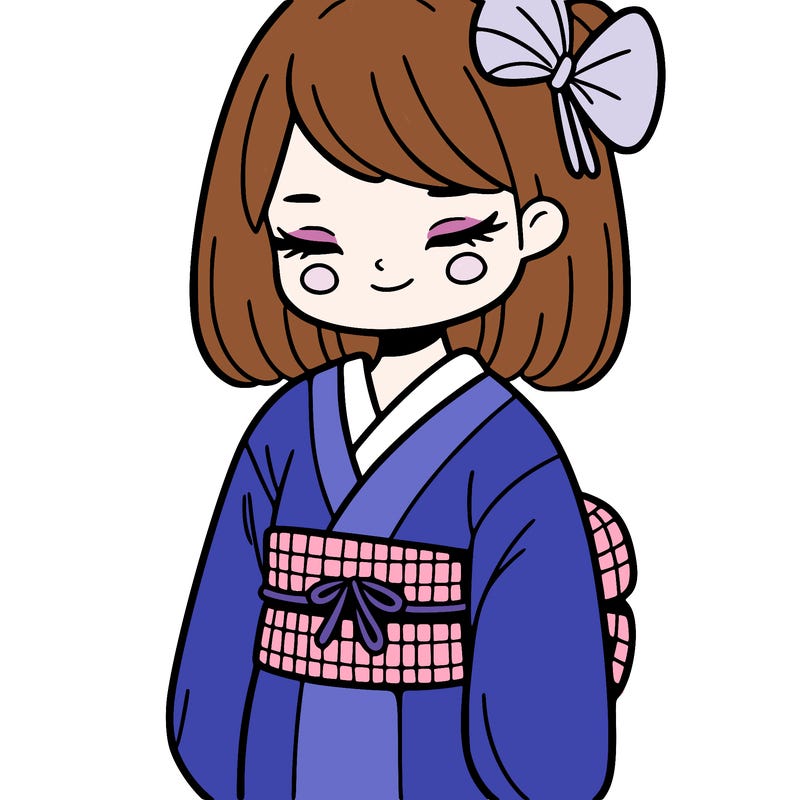 girl in a kimono