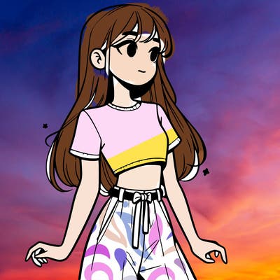 girl in a cute crop top