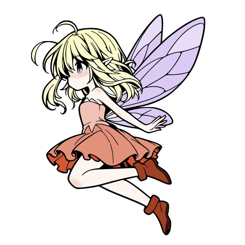manga fairy flying