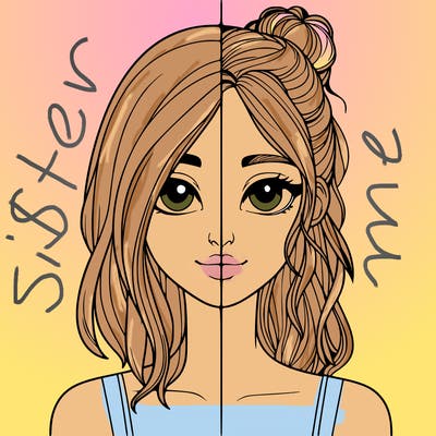 realistic girl split