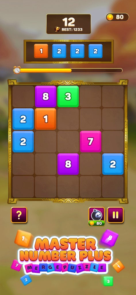 Offline GameHub: No Wifi Games - Juego de puzzles de fusión Master Number Plus con bloques numerados en Offline GameHub