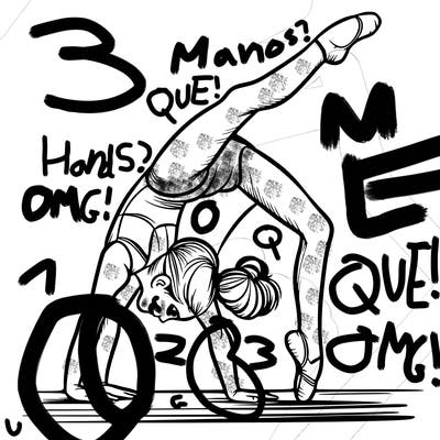 girl doing gymnastics