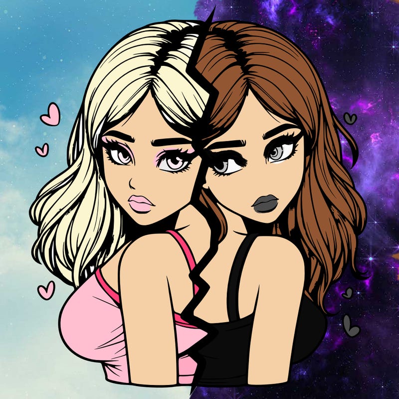 realistic girl split