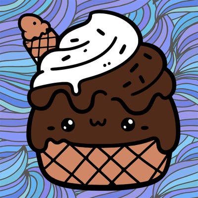 an ice cream squishmellow