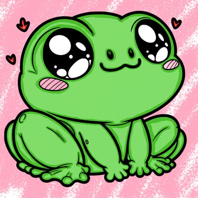 cute frog person realistic