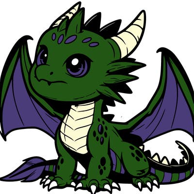fierce baby night dragon