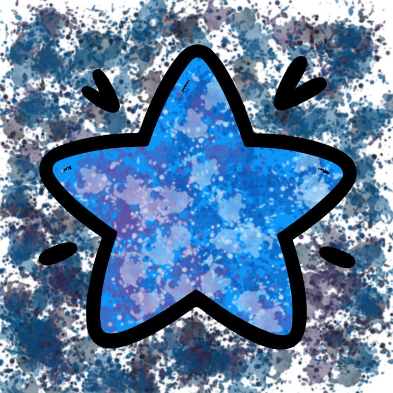 a blank star