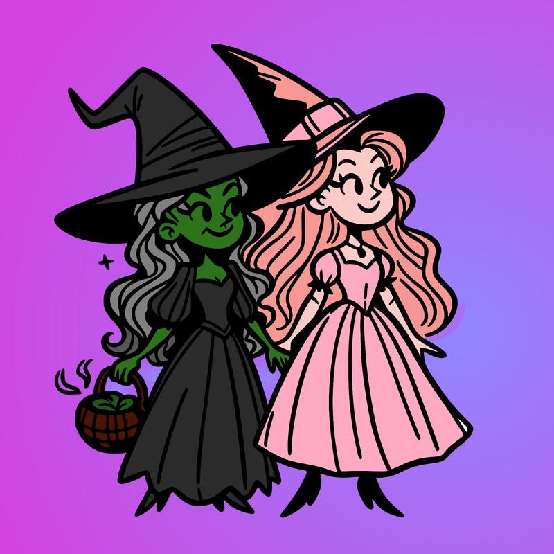 wicked witch and glenda