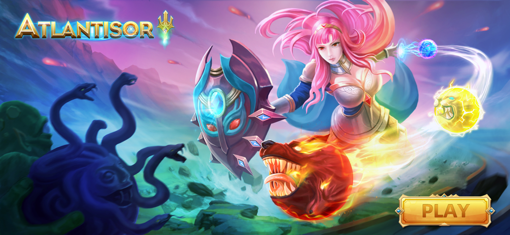 Atlantisor - Marble Blast - Atlantisorで、アレクサンドラ王女が魔法の炎とエネルギーマーブルで暗いメデューサと戦っている。ただし、これはJSONのkeyなので翻訳しません。