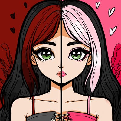 realistic girl split